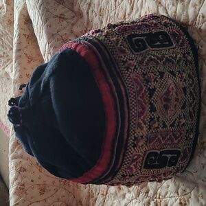 Kufi Style Hat. Beautiful hand stitch detail. Gender neutral.